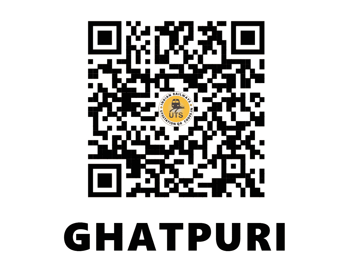 UTS QR Code for GHATPURI - GTP (NE - UTTAR PRADESH)